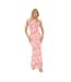 Womens/ladies Floral All-over Print Maxi Dress Pink White I Saw It First-1