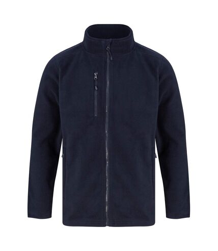 Henbury Unisex Adult Recycled Polyester Fleece Jacket (Navy)