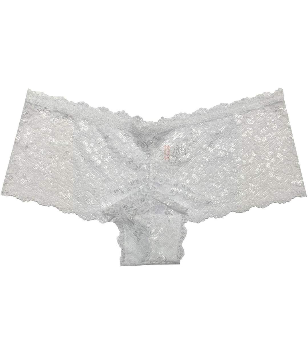 Pack Of 3  Womens/ladies Floral Lace Trim Briefs  White Be You-3