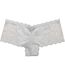 Pack Of 3  Womens/ladies Floral Lace Trim Briefs  White Be You-3