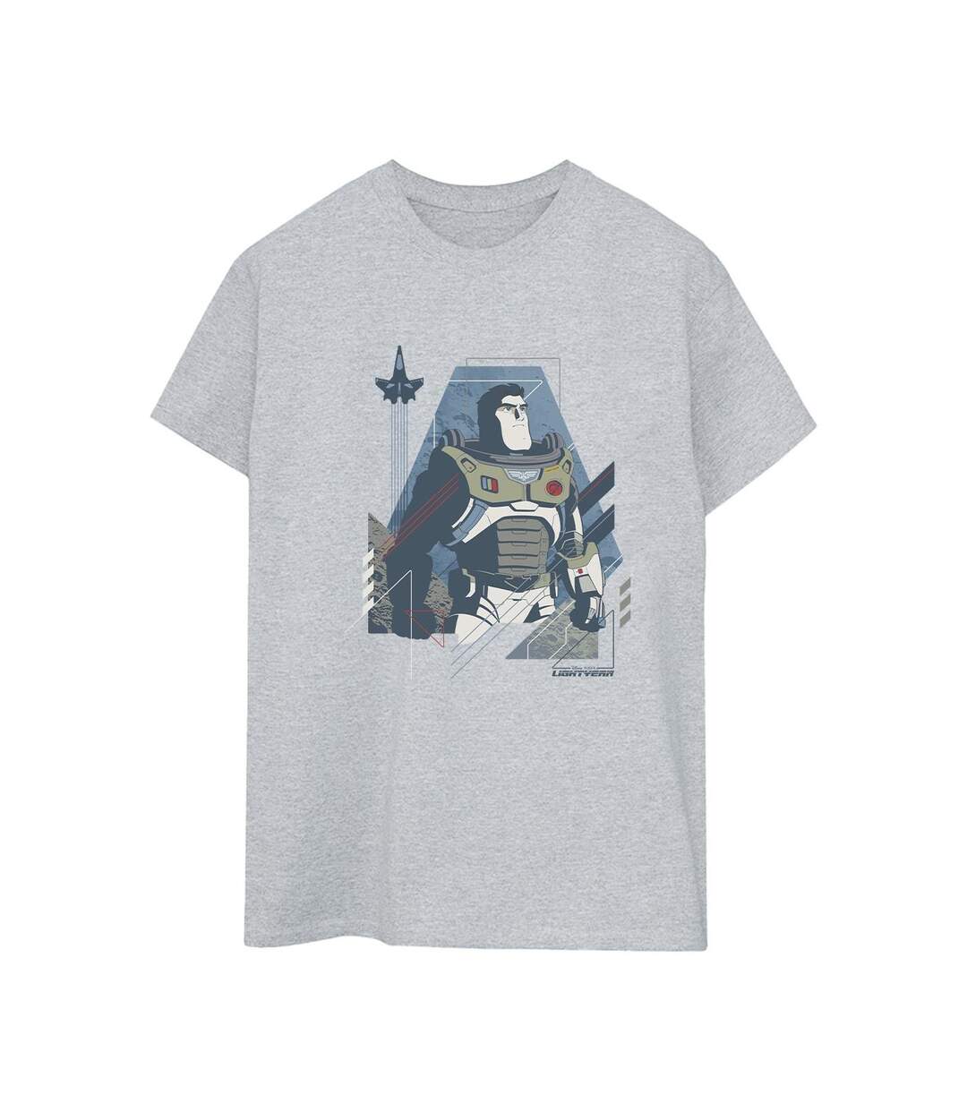 Disney Femmes/Ladies - Lightyear Look To The Stars - T-shirt boyfriend en coton (Gris sportif) - UTBI50269-1