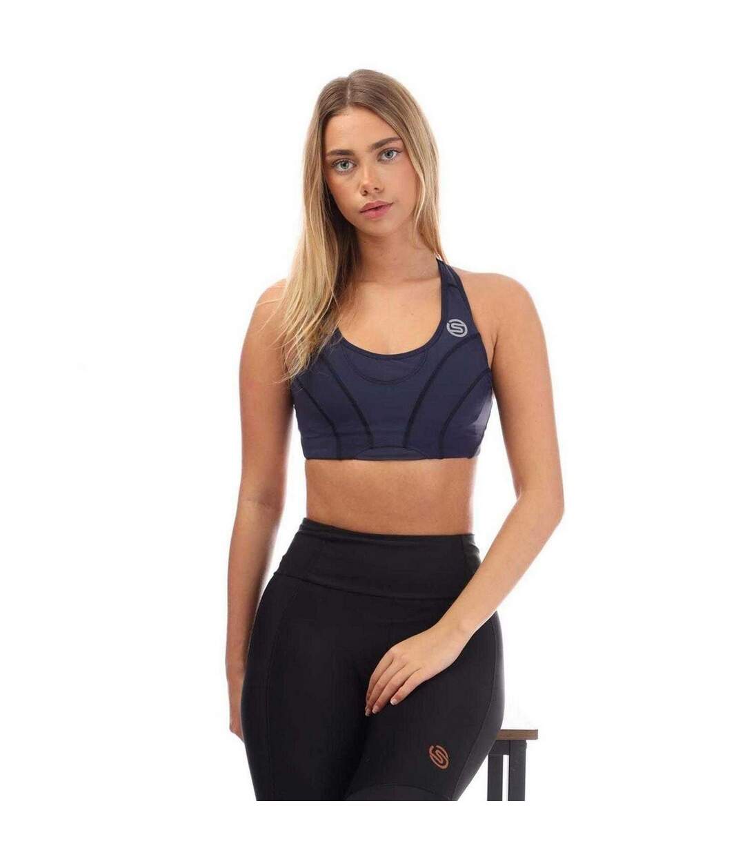 Brassière De Sport Series-3 Femme Bleu Marine Skins-4