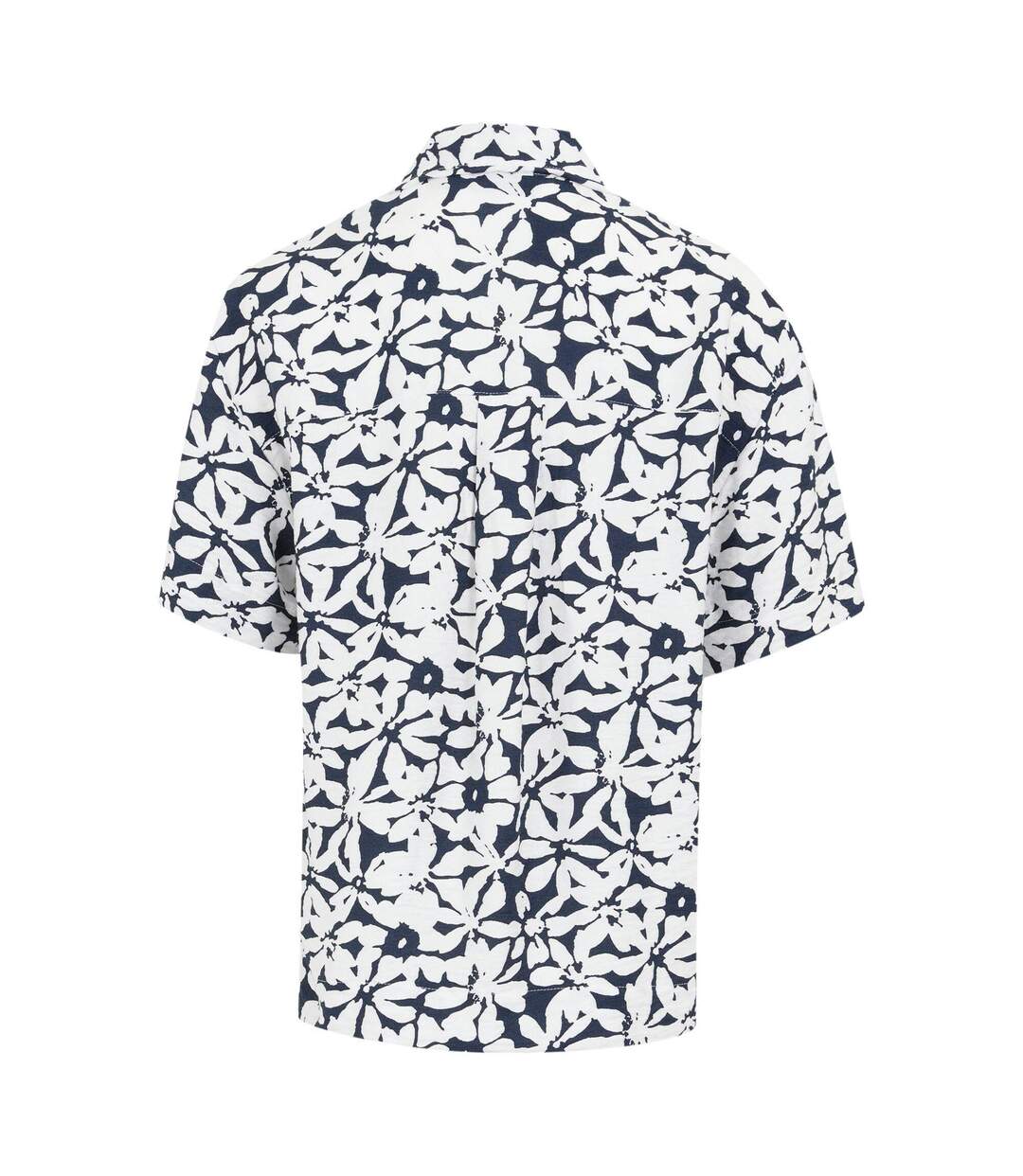 Womens/ladies Salise Large Floral Lightweight Shirt Navy White Regatta-3