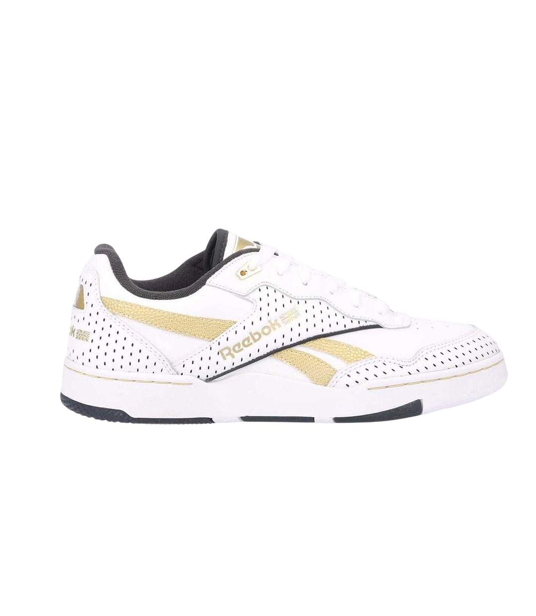 Baskets Motif/style Métallisé Bb Femme Or Blanc Reebok-3