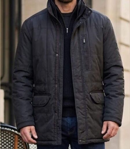 WINCHESTER NOVAK — Parka doublée tissu déperlant noir : l'alliance parfaite du style et de la protection