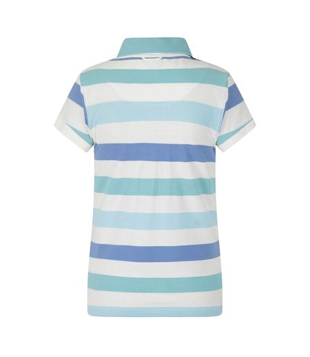 Polo Motif/style Rayé Femme Turquoise Vif Lazy Jacks