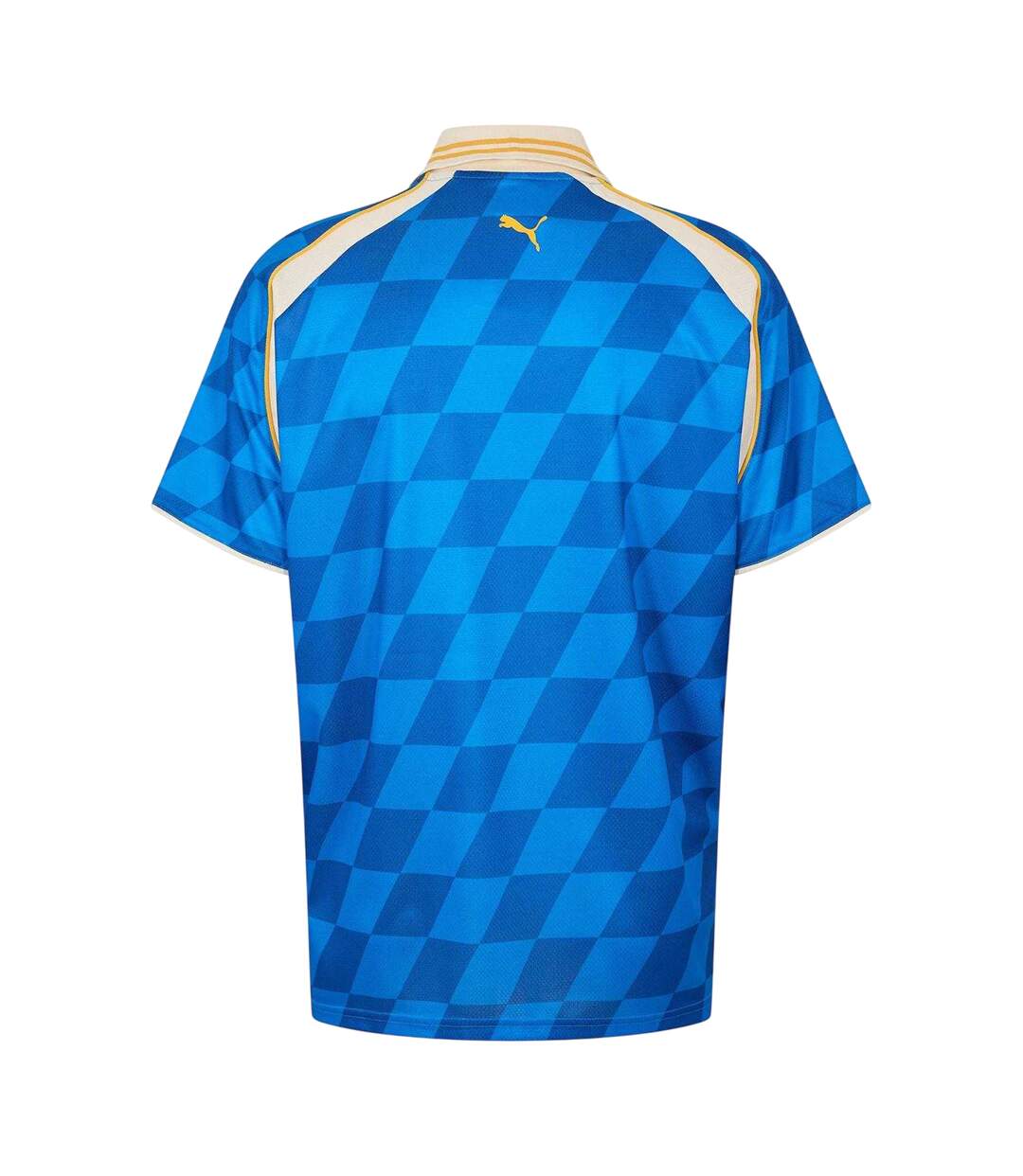 Mens Checkerboard Performance T-shirt Hyper Blue Puma-2