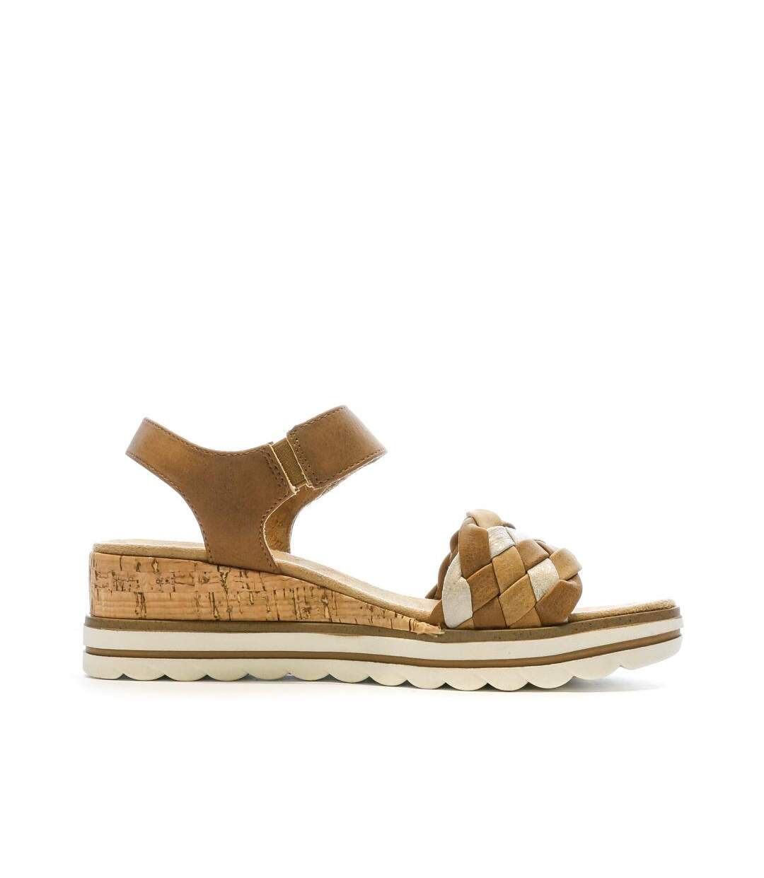 Sandales marron femme relife lack-2