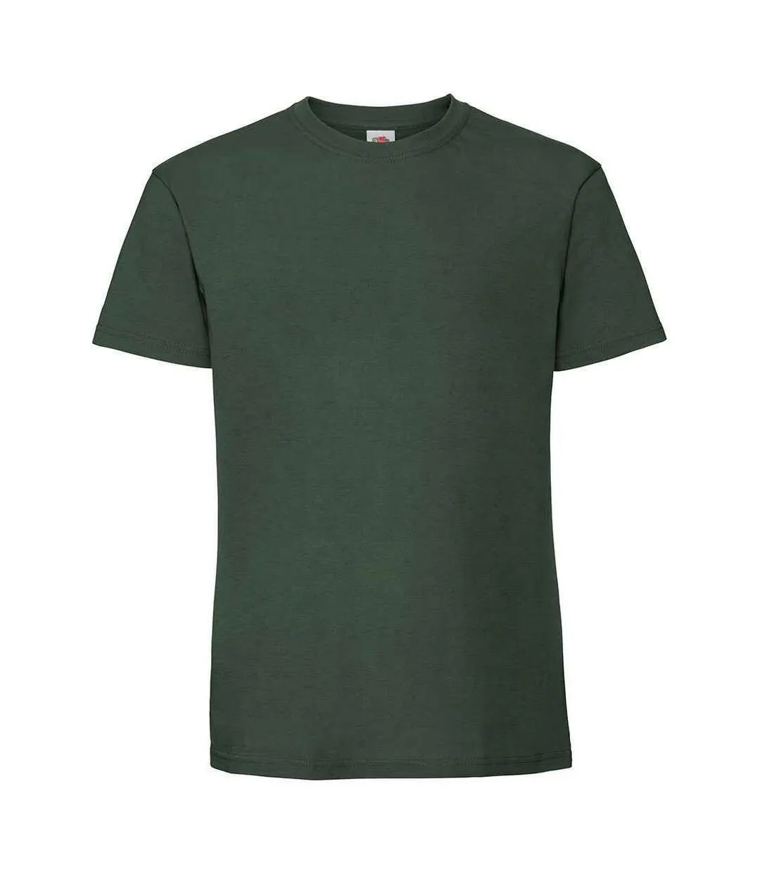 T-shirt Iconic Premium Homme Vert Bouteille Fruit Of The Loom-1