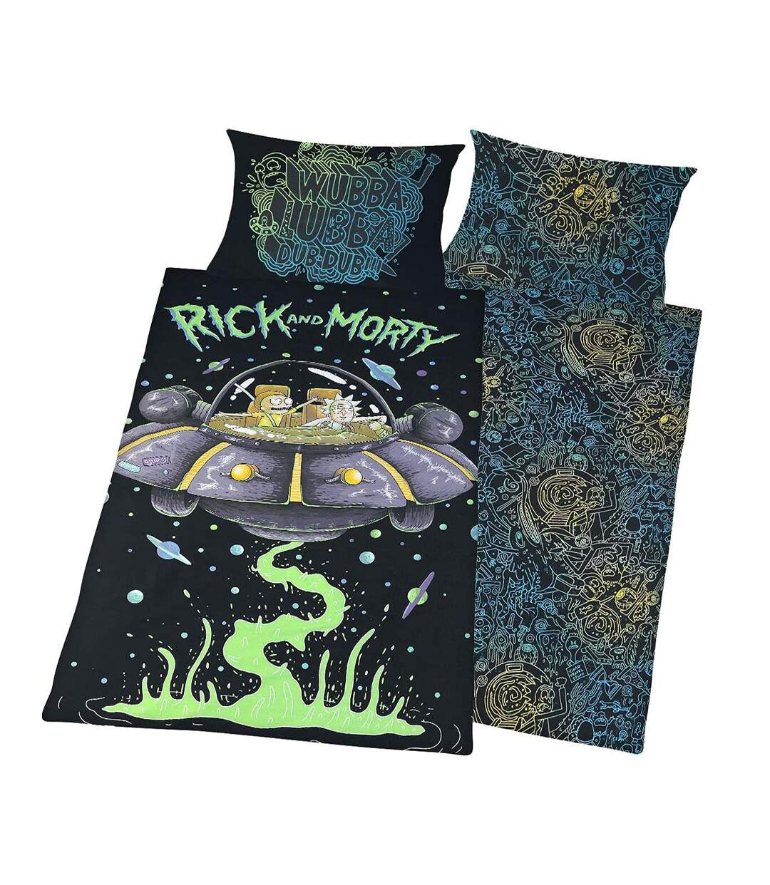 Ufo Reversible Duvet Set Multicoloured Rick And Morty-3