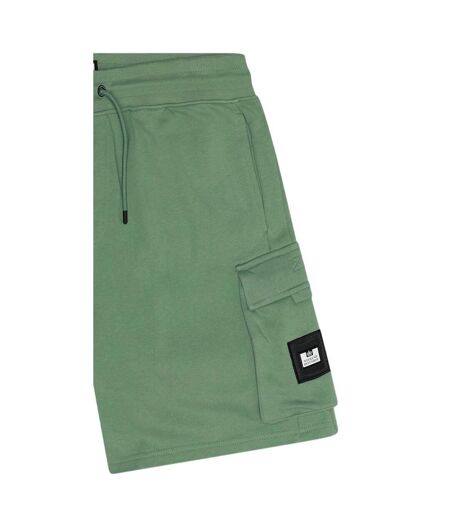 Mens New Carillo Cotton Shorts Mid Green Weekend Offender