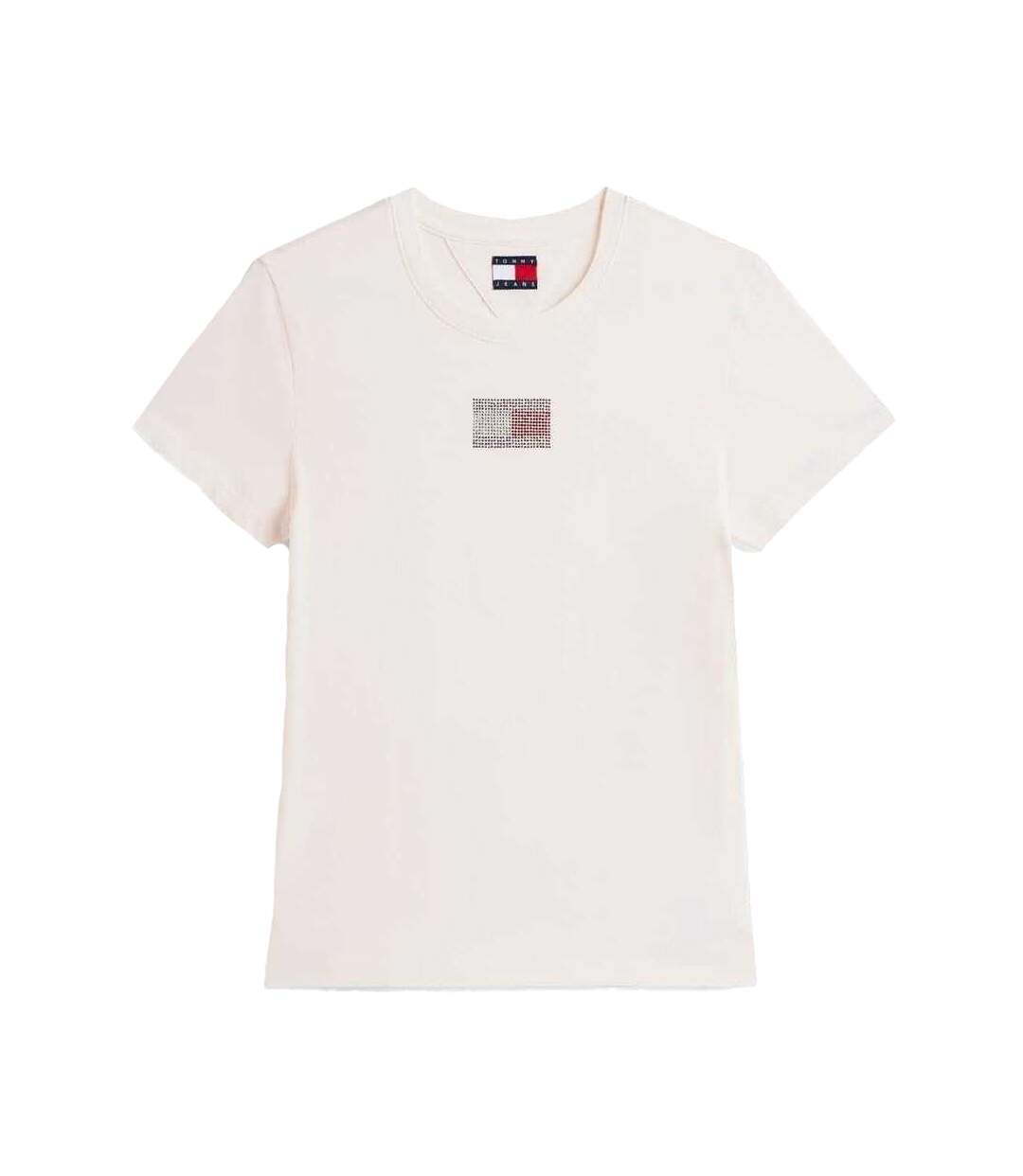 T-shirt Motif/style Strass Femme Blanc Cassé Tommy Jeans-2