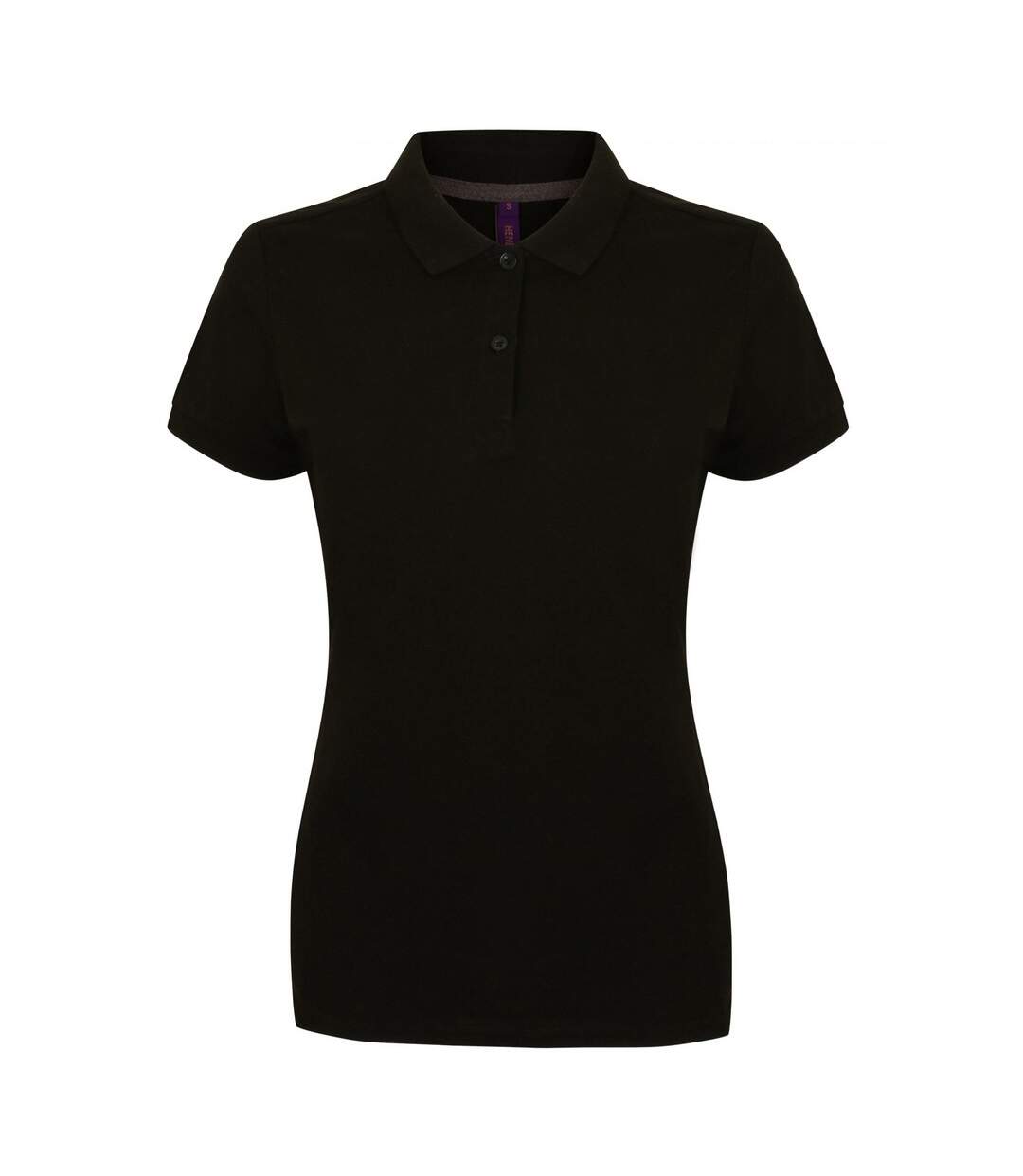 Polo femme noir Henbury