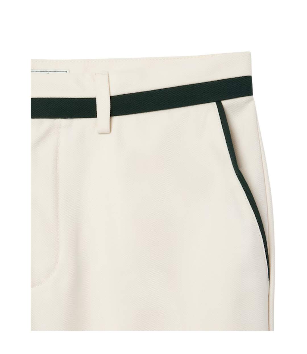 Mens Straight Suit Trousers Cream Lacoste-4