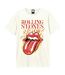 T-shirt hot tongue adulte blanc Amplified