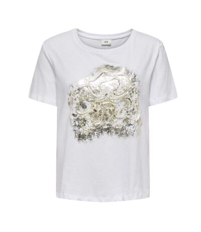 T-Shirt blanc femme jdy louisa - l