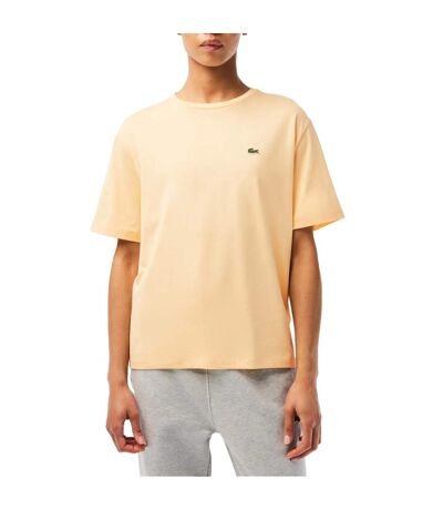 T-shirt Premium Femme Jaune Lacoste