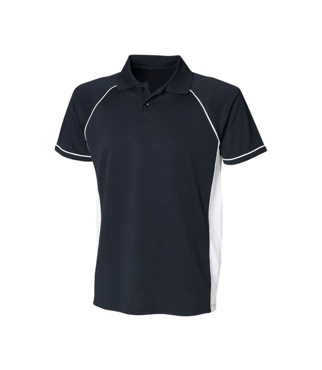 Unisex Adult Team Polo Shirt Navy White Finden & Hales-1