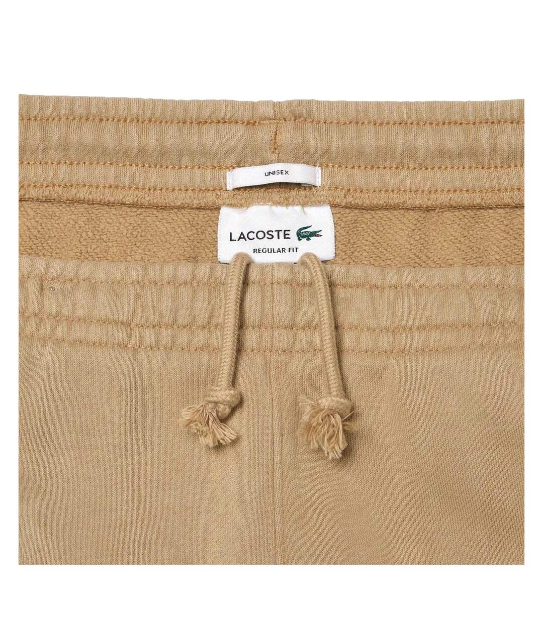 Unisex Adult Cotton Regular Jogging Bottoms Beige Lacoste-4