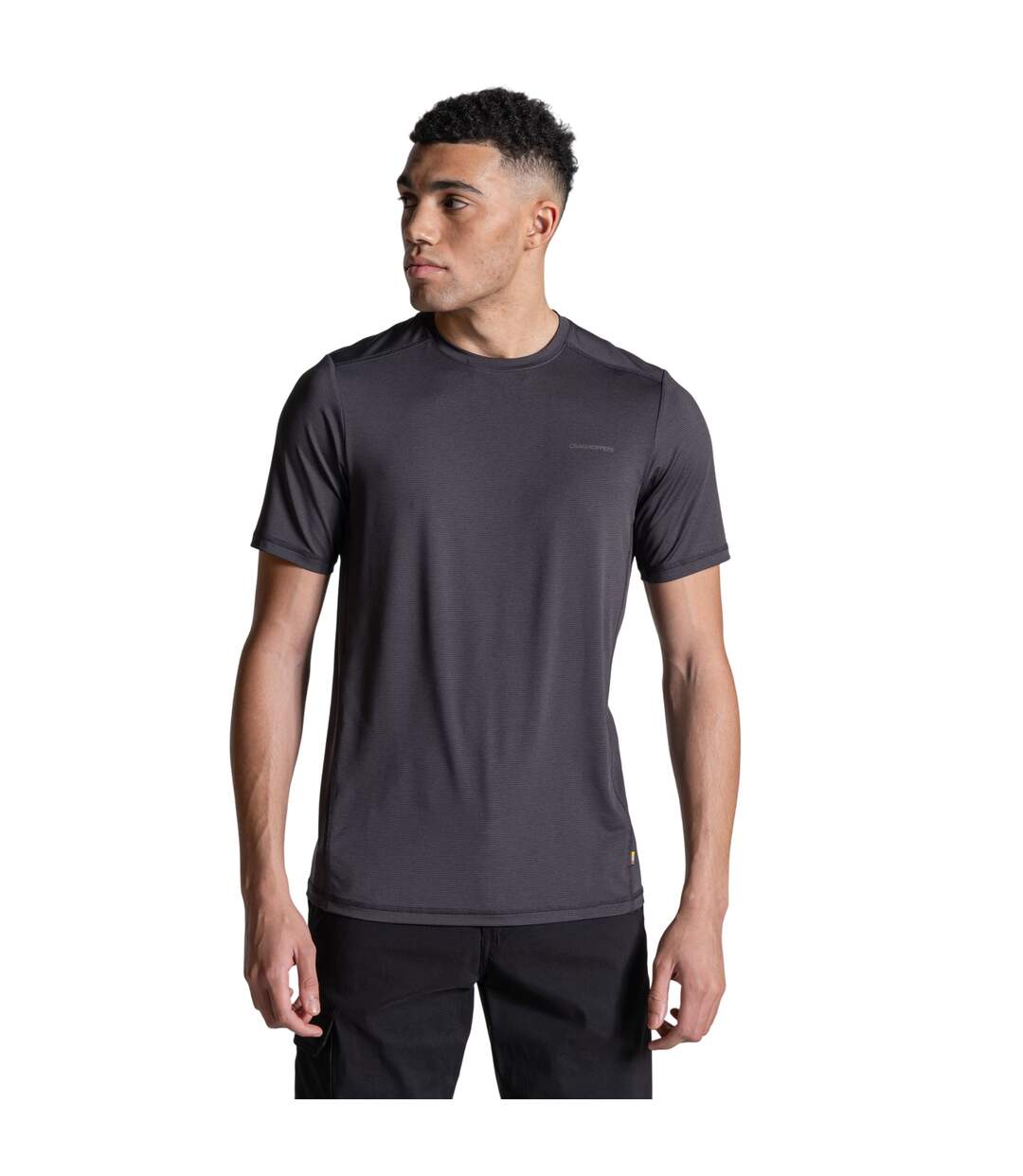 Mens Charon Ii Reflective Logo T-shirt Black Craghoppers-4