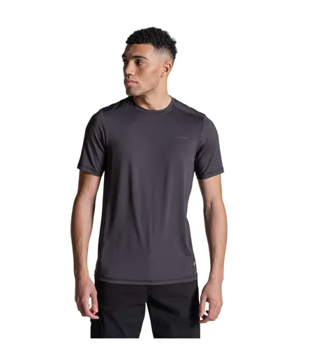Mens Charon Ii Reflective Logo T-shirt Black Craghoppers