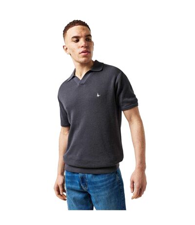 Mens Knitted Polo Shirt Forged Iron Jack Wills
