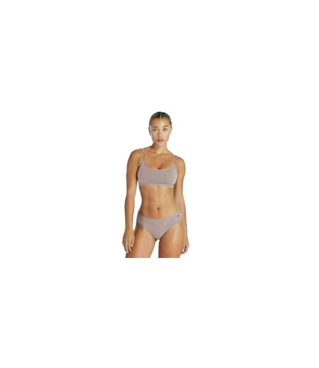 Womens/ladies Scoop Neck Bralette Mauve Adidas