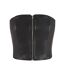 Womens/ladies Synthetic Leather Bandeau Top Black Urban Classics-1
