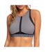 Haut de Bikini Gris/Noir Femme Roxy Fitness - S