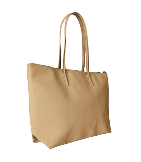 Tote Bag Motif/style Grand Femme Taille Unique Beige Lacoste