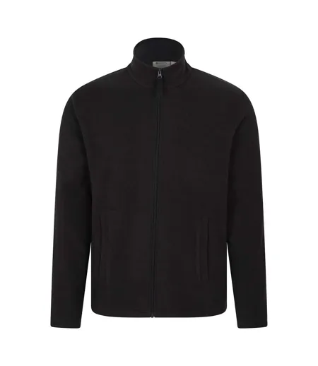 Mens Raso Full Zip Fleece Top Black Mountain Warehouse