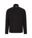Mens Raso Full Zip Fleece Top Black Mountain Warehouse-2