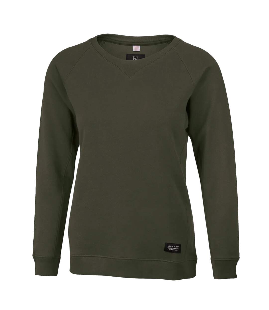 Womens/ladies newport sweatshirt olive Nimbus