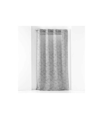 Rideau Voilage à Œillets Zebra 140x240cm Anthracite