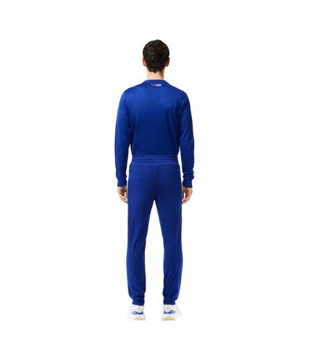 Mens Sportsuit Tennis Jogging Bottoms Blue Lacoste
