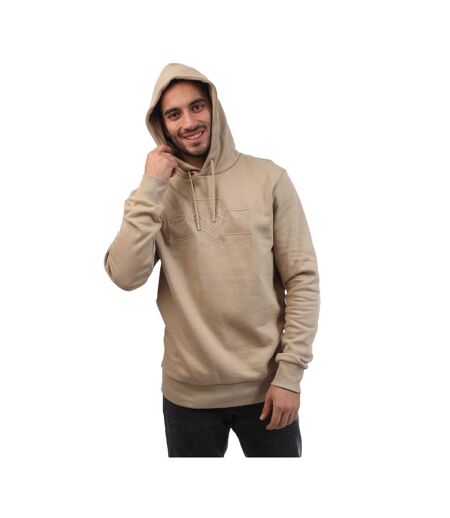 Sweat À Capuche Motif/style Tonal Archive Shield Homme Beige Gant