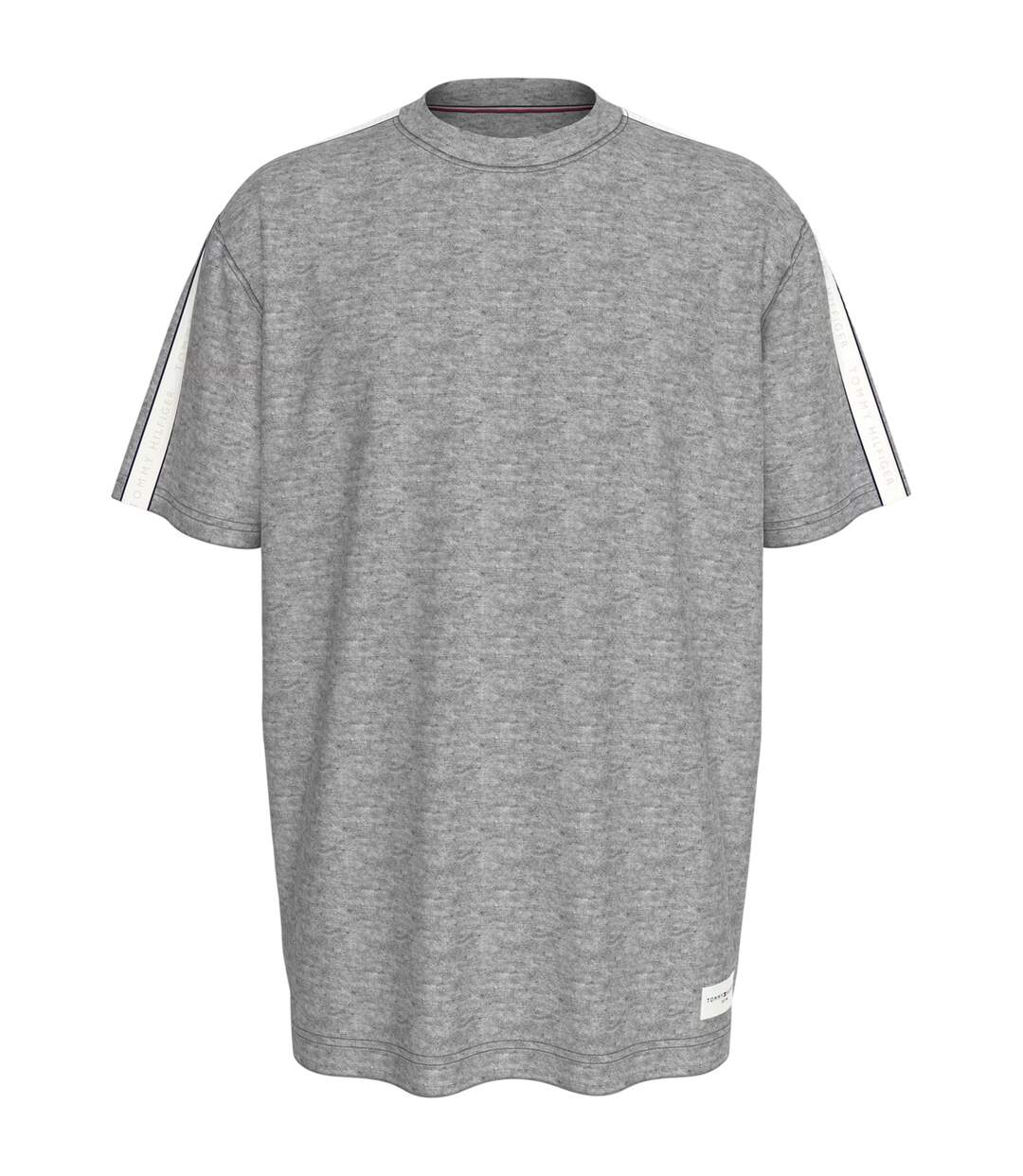 T-shirt Manches Courtes Motif/style Logo Homme Gris Chiné Chiné Tommy Hilfiger-1