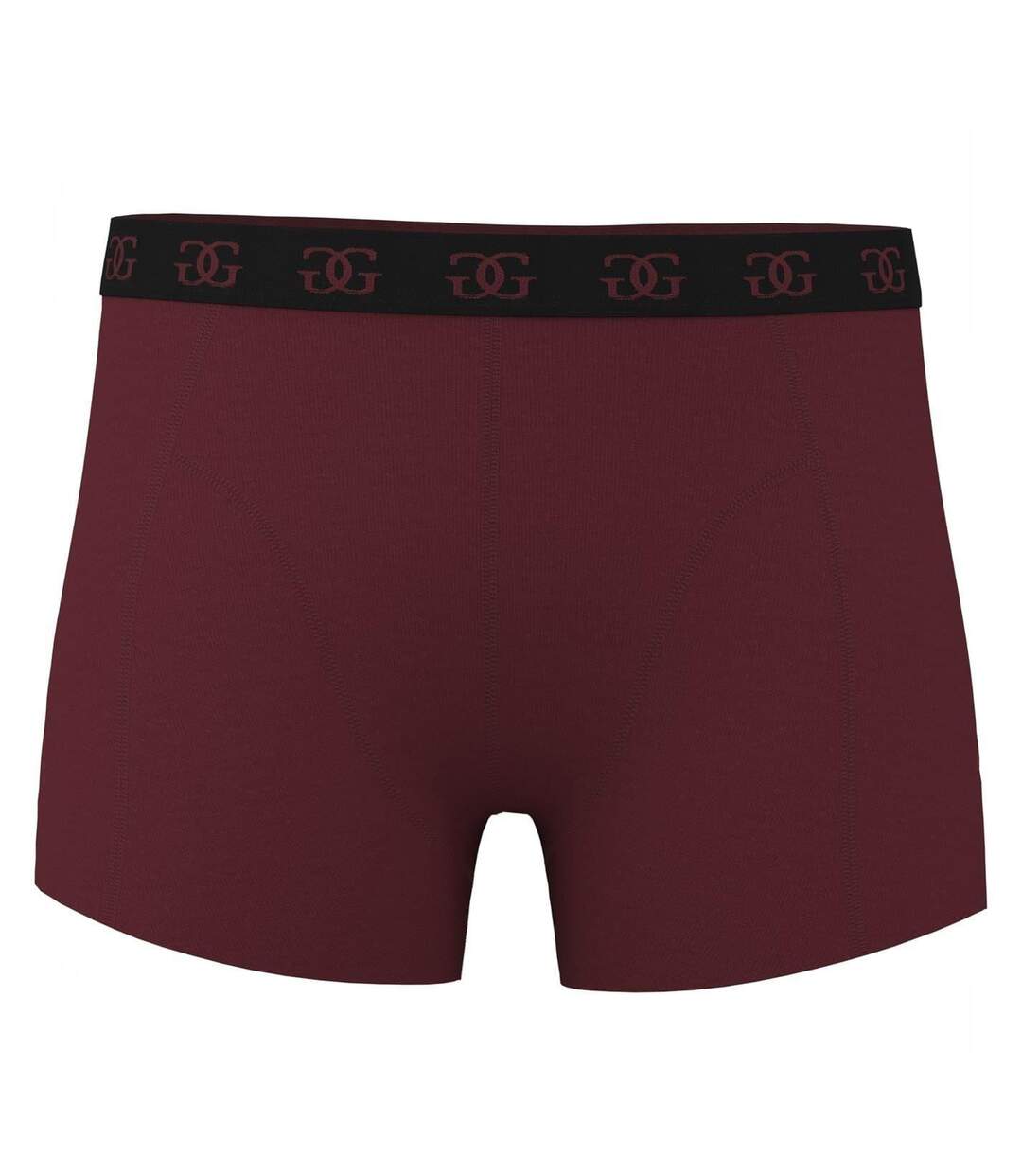 Lot De 5  Boxers Homme Bleu Bordeaux Vert Giorgio-3