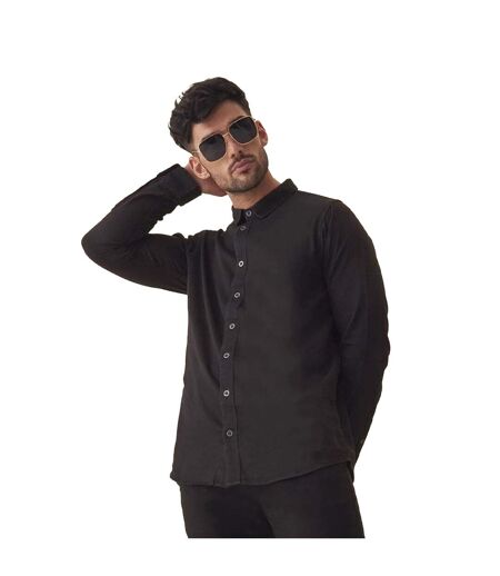 AWDis So Denim Mens Jack Denim Shirt (Black) - UTRW6177