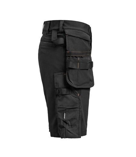 Mens Craftsman 4 Way Stretch Shorts Black Jobman