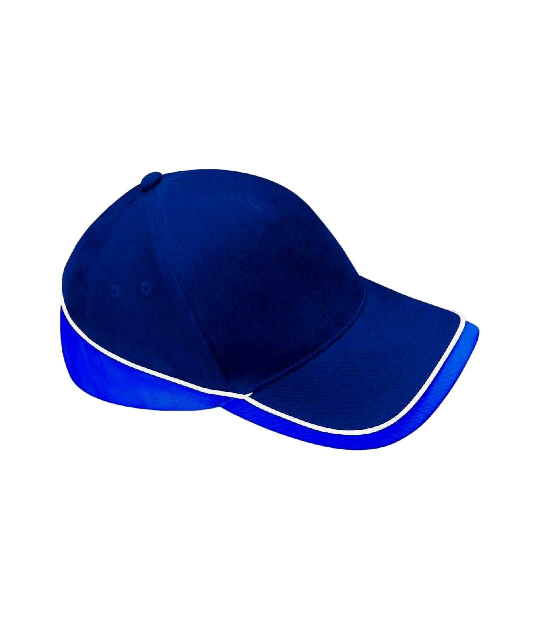 Casquette teamwear competition bleu marine / bleu roi vif / blanc Beechfield-1