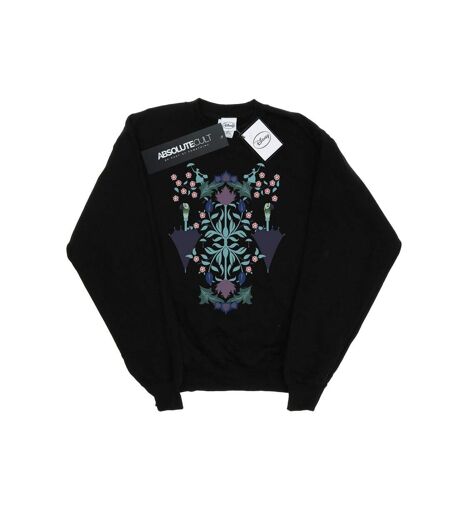 Disney Sweatshirt Mary Poppins Collage Floral Womens/Ladies (Noir) - UTBI47556