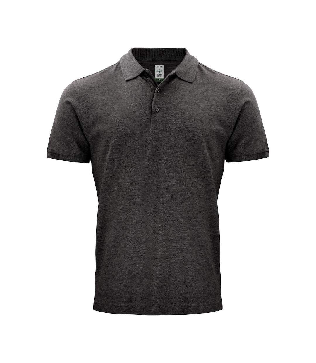 Polo classic homme anthracite chiné Clique-1