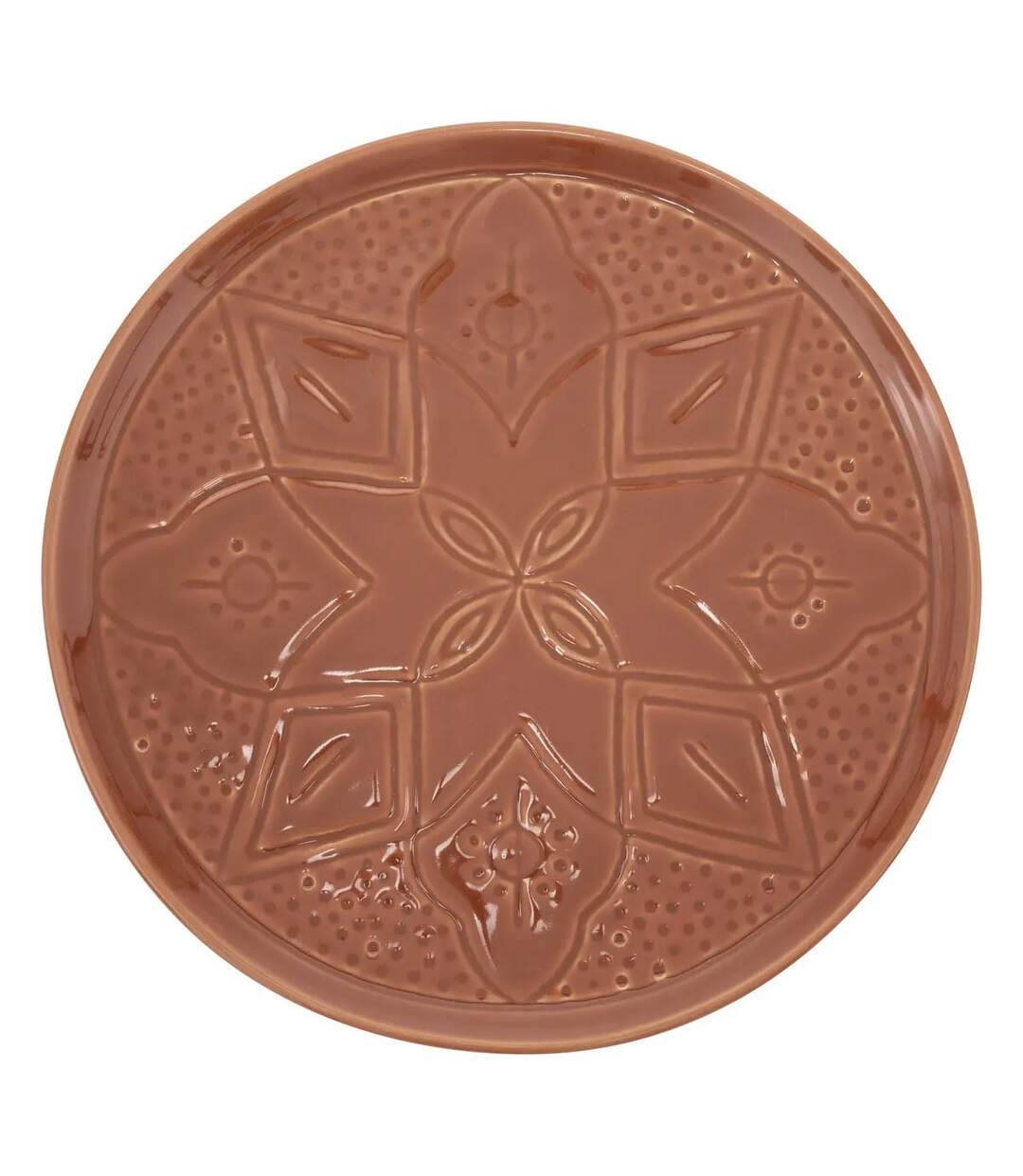 Lot de 6 Assiettes Plates Sienna 27cm Terracotta-1