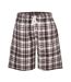 Mens woven checked lounge shorts gris à carreaux cargo bay cargo bay