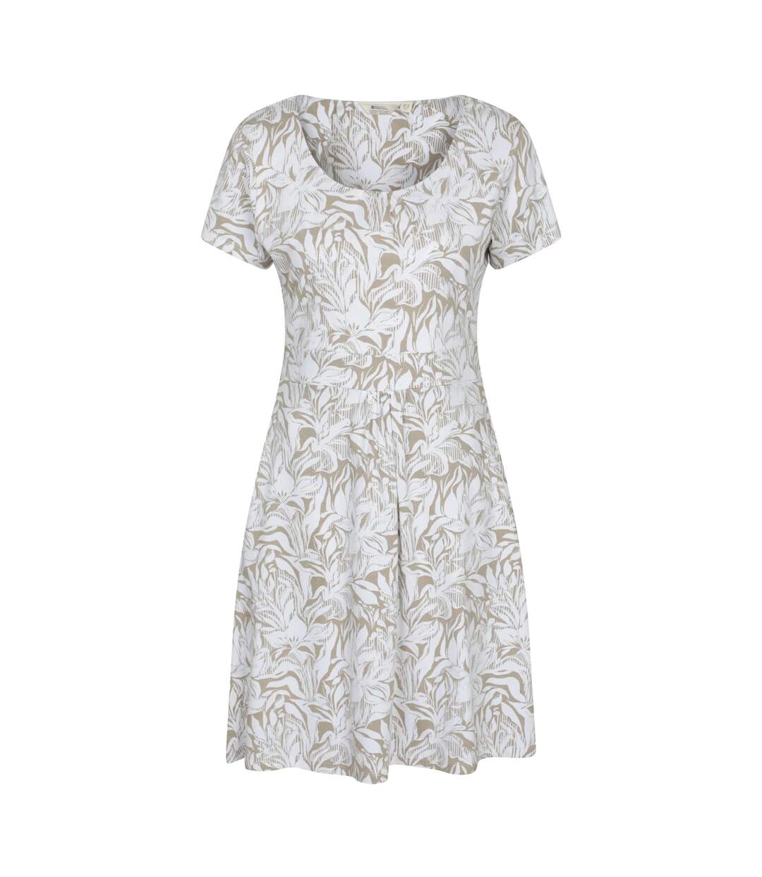 Womens Lightweight Short-sleeved Dress Beige Mountain Warehouse-2