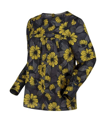 Regatta Womens/Ladies Orla Kiely Floral Bibbed Blouse (Heligan Yellow) - UTRG8460