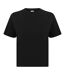 Skinni Fit Womens/Ladies Cropped Boxy T-Shirt (Black)