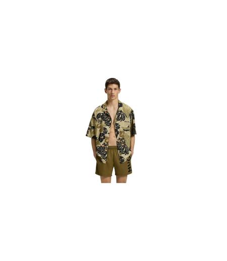 Chemise Plage Motif/style Imprimé Homme Vert Hugo