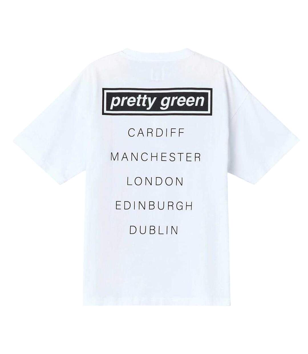 T-shirt Live Forever Homme Blanc Pretty Green-3